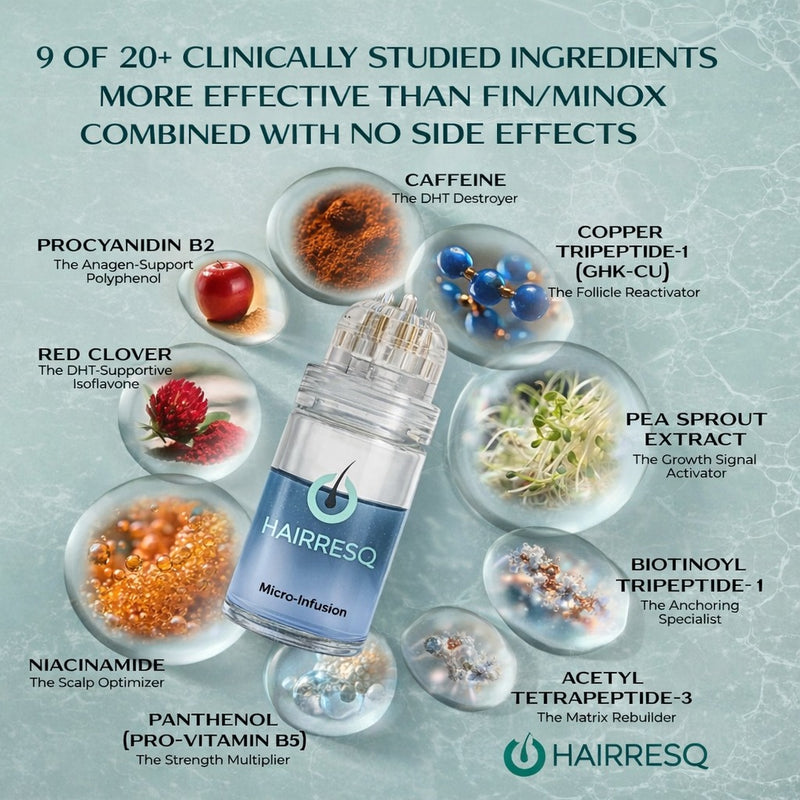 Hair ResQ™ Clinical Regrowth Protocol 2.0 Adenosine + GHK-Cu Targeted Micro-Infusion Delivery Women